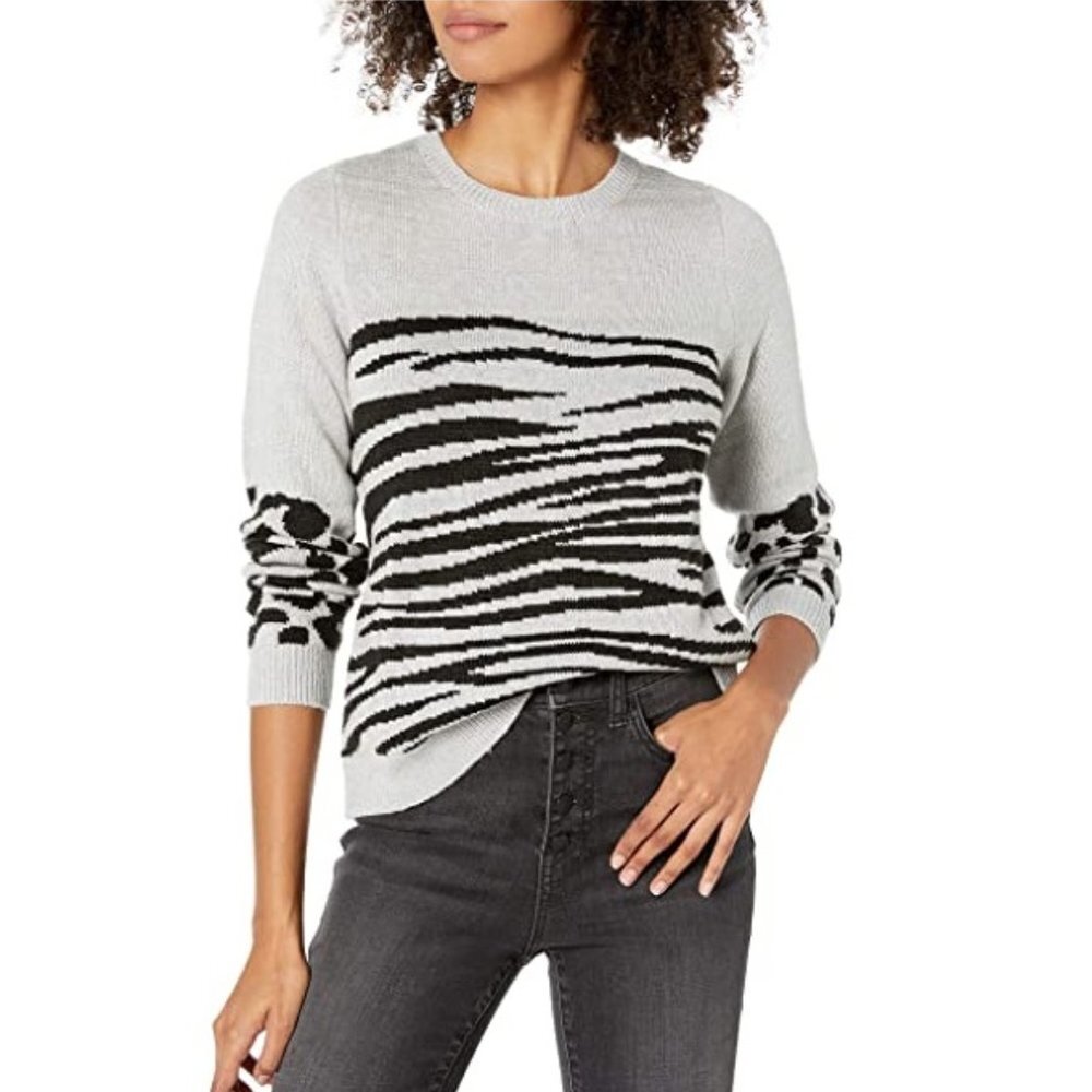 Lucky Brand Mixed Animal Sweater